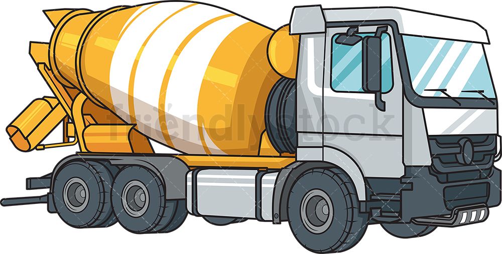 Gambar Cement Truck Cartoon - KibrisPDR