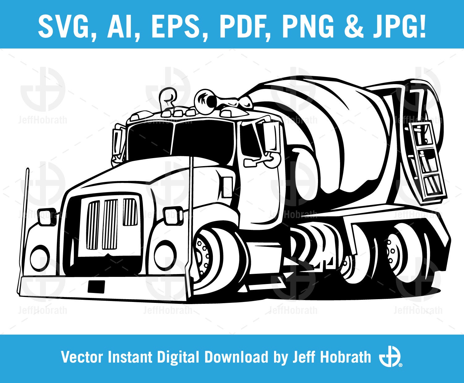 Detail Gambar Cement Truck Cartoon Nomer 25