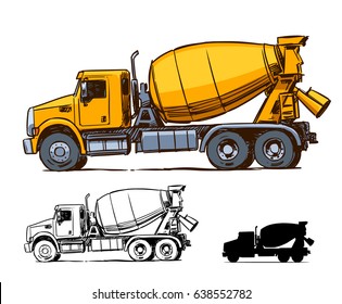 Detail Gambar Cement Truck Cartoon Nomer 55