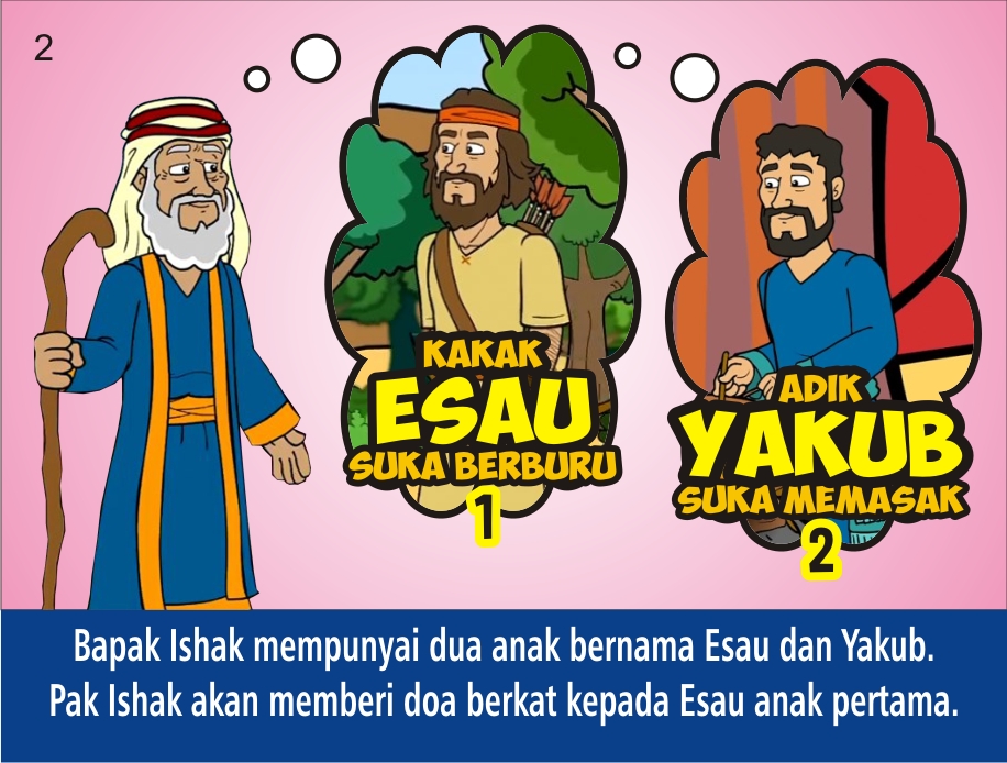 Gambar Cerita Alkitab Esau Dan Yakub - KibrisPDR