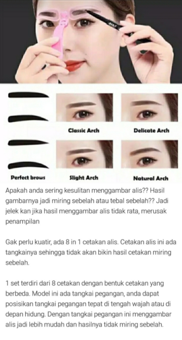 Detail Gambar Cetakan Alis Mata Nomer 48