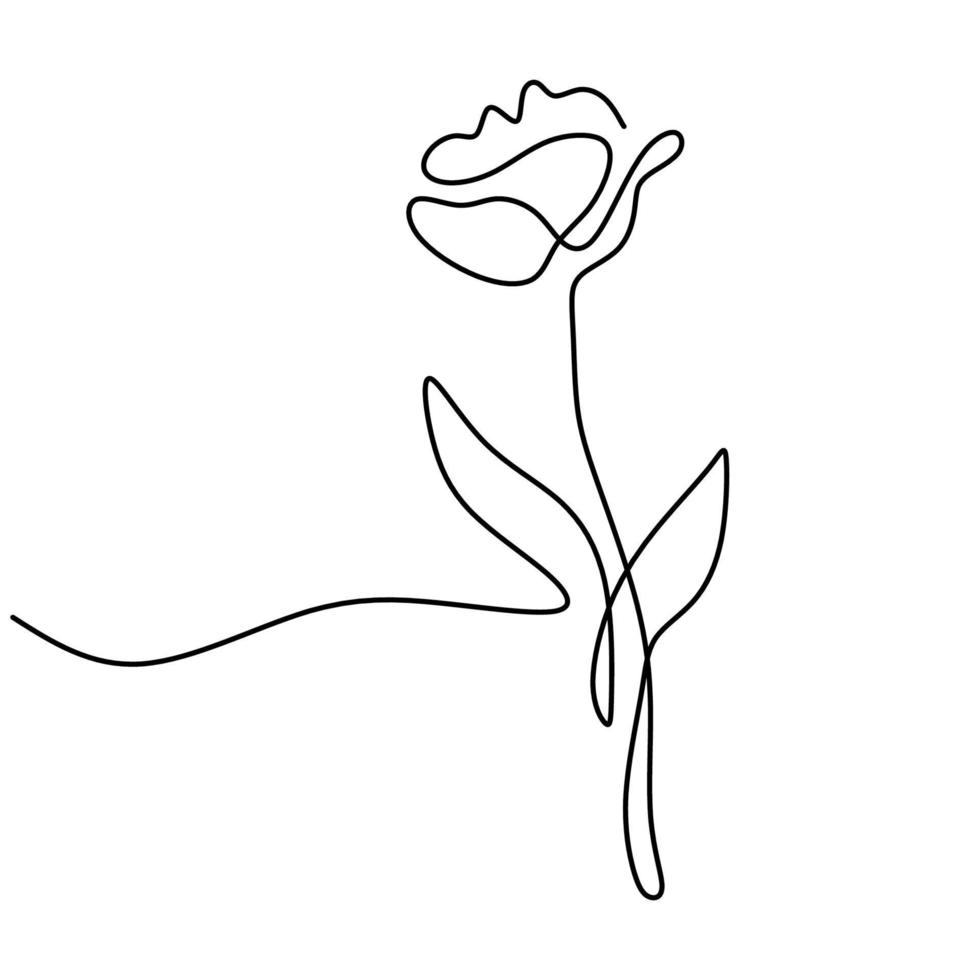 Detail Minimalistische Blume Nomer 2