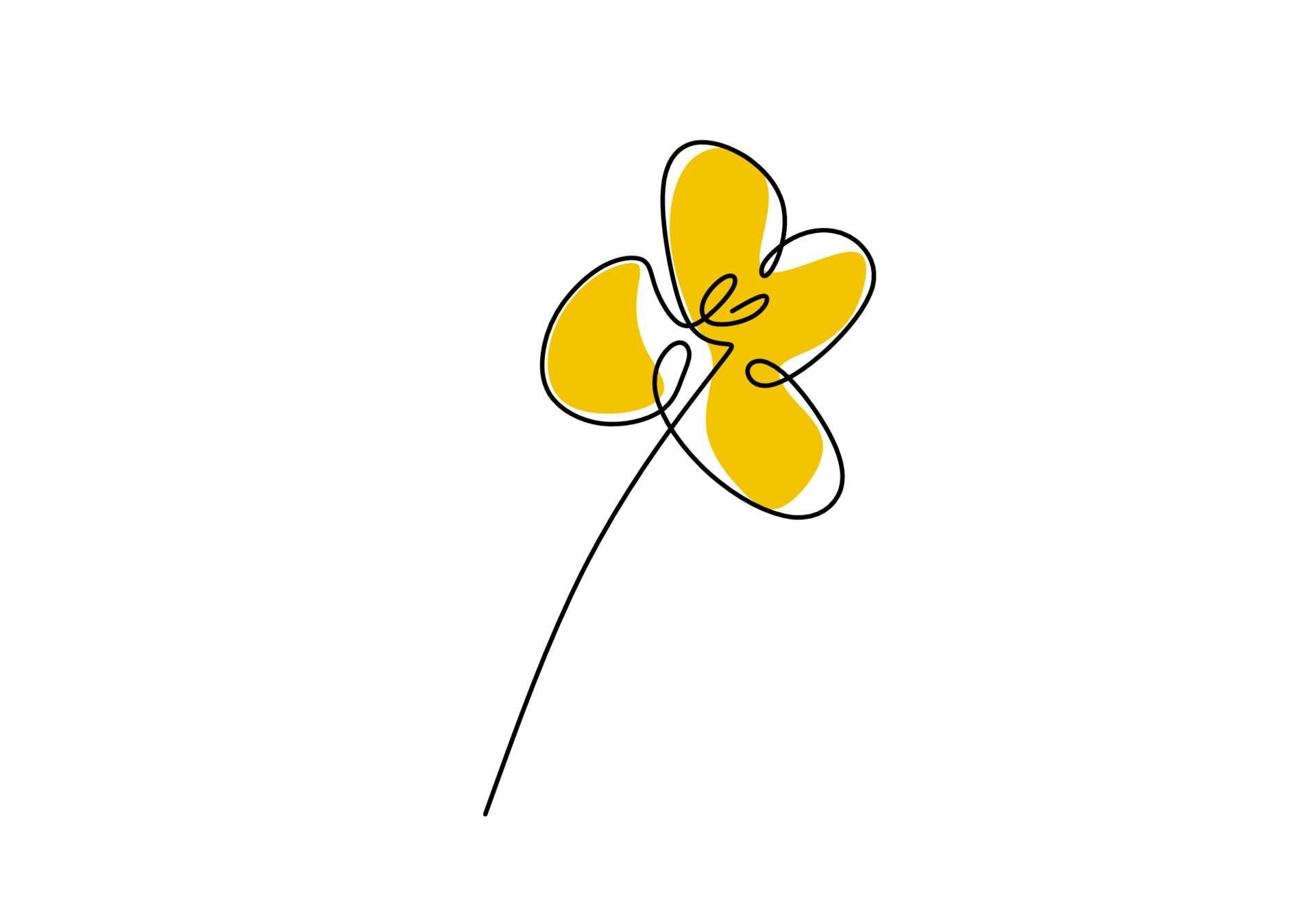 Detail Minimalistische Blume Nomer 4