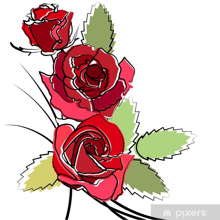 Detail Rose Stilisiert Nomer 8
