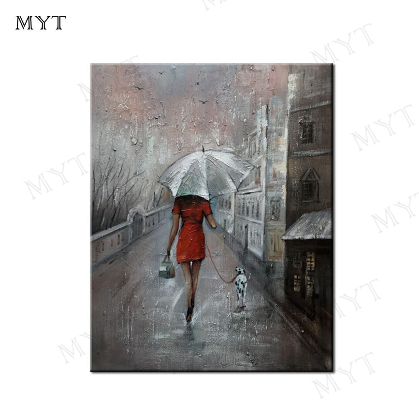 Detail Gambar Cewek Megang Payung Hujan Lukisan Cewek Nomer 6