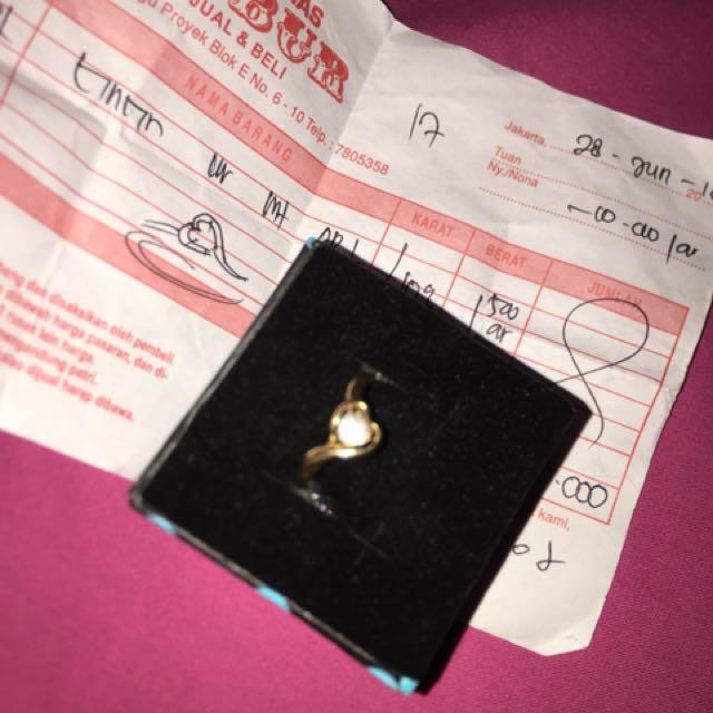 Detail Gambar Cincin Emas 1 Gram Nomer 42