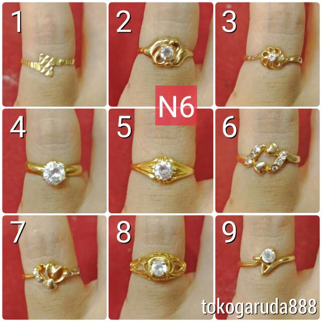 Detail Gambar Cincin Emas 1 Gram Nomer 47