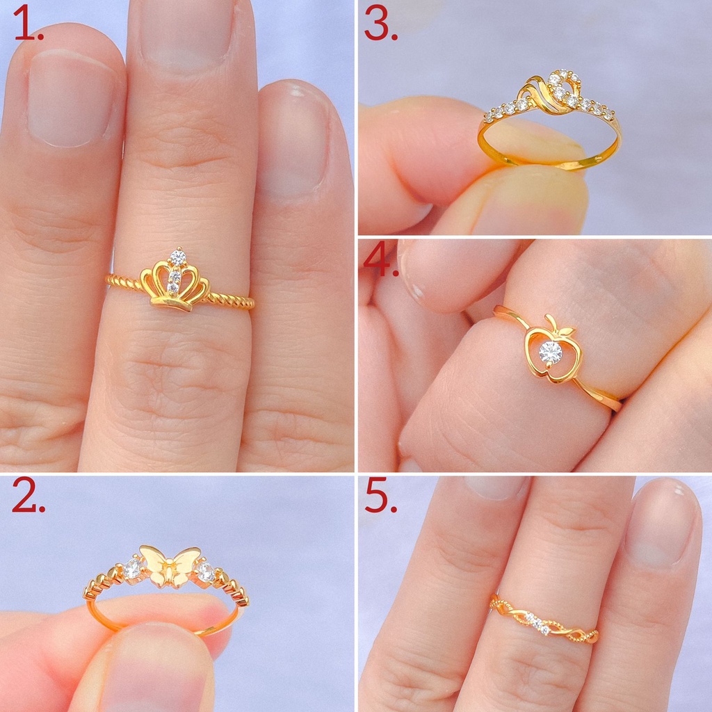 Detail Gambar Cincin Emas 1 Gram Nomer 9