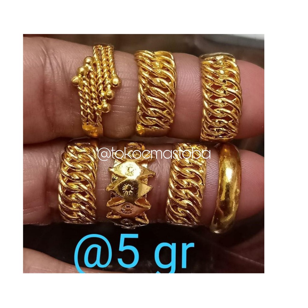 Detail Gambar Cincin Emas 24 Karat Nomer 39