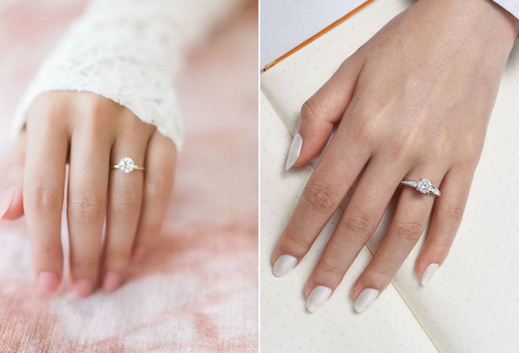 Detail Gambar Cincin Tunangan Di Jari Wanita Nomer 50