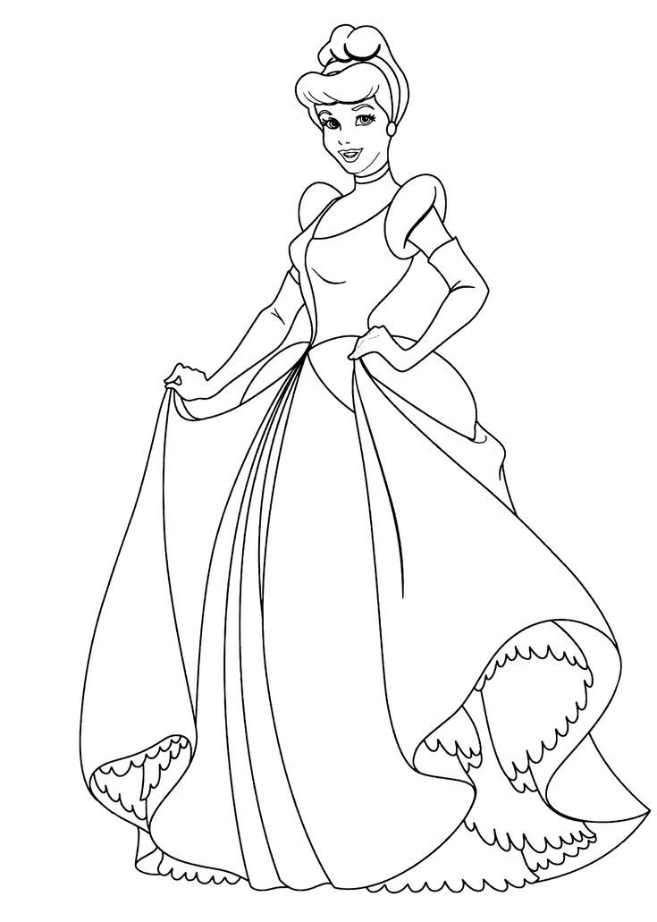 Detail Gambar Cinderella Untuk Mewarnai Nomer 11