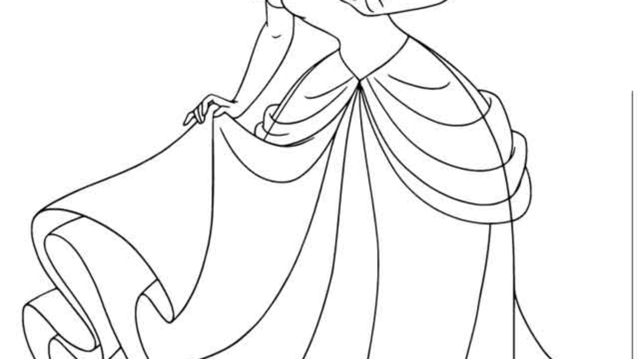 Detail Gambar Cinderella Untuk Mewarnai Nomer 38
