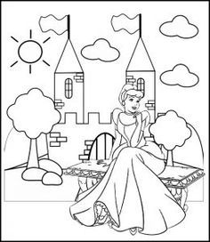Detail Gambar Cinderella Untuk Mewarnai Nomer 48