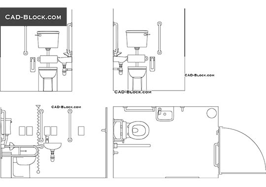 Detail Gambar Closet Jongkok Autocad Nomer 27