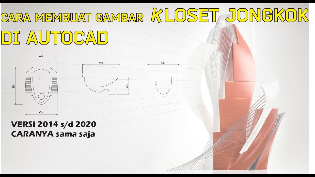 Detail Gambar Closet Jongkok Autocad Nomer 29