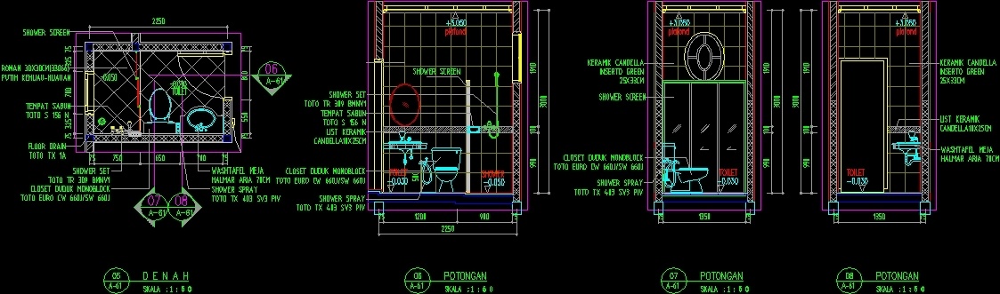 Detail Gambar Closet Jongkok Autocad Nomer 6