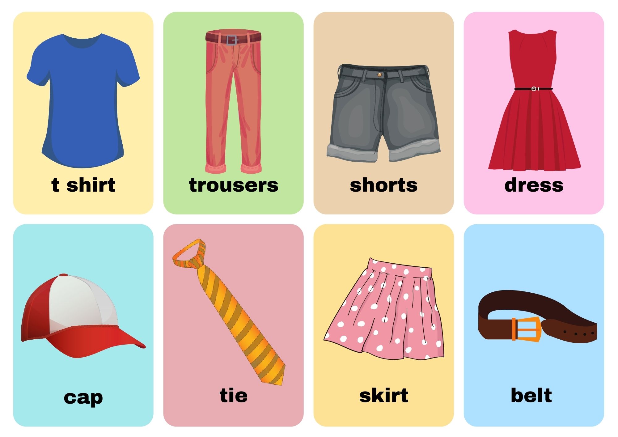 Detail Gambar Clothes Bahasa Inggris Nomer 20