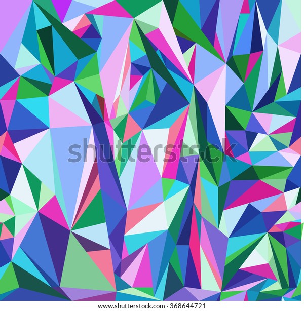 Detail Gambar Colourful Polygonal Blue Green Nomer 10