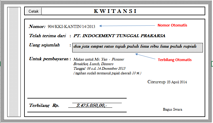 Detail Gambar Contoh Kwitansi Nomer 36