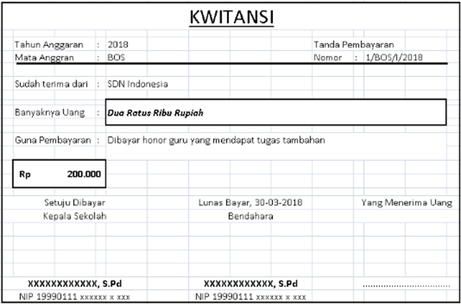 Detail Gambar Contoh Kwitansi Nomer 38