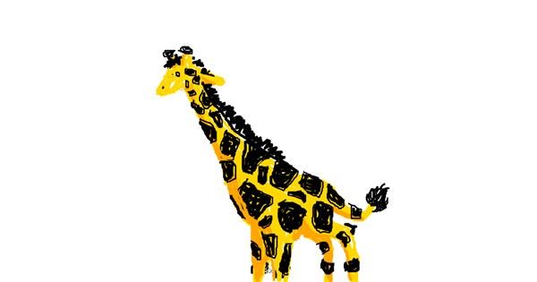 Detail Giraffe Bleistiftzeichnung Nomer 14