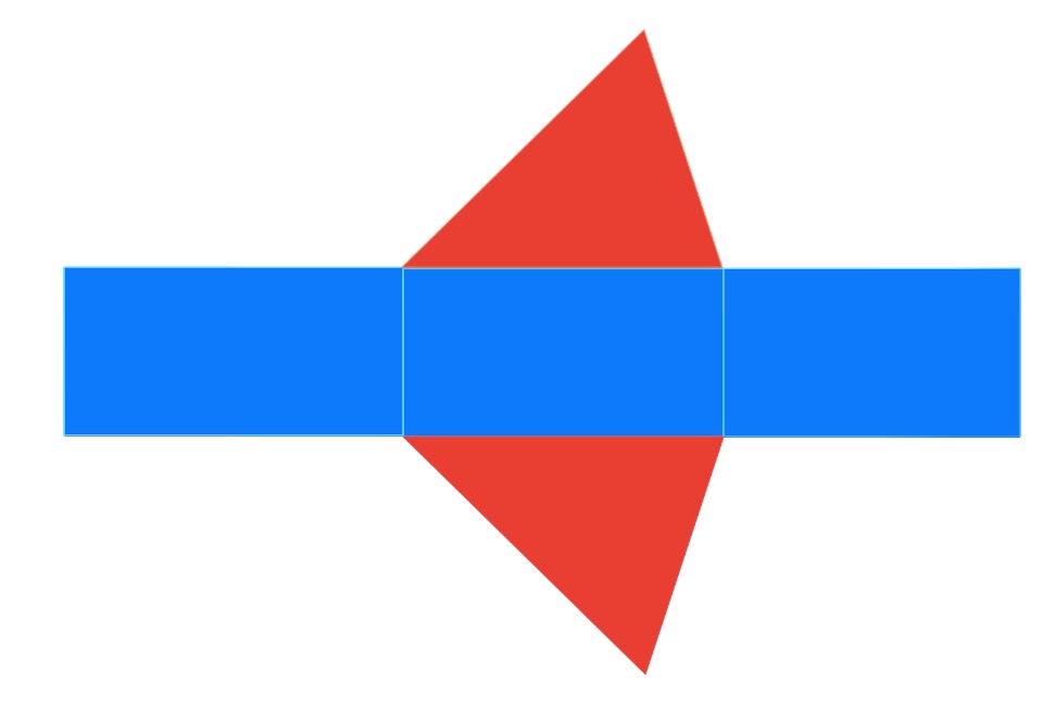 Detail Netz Dreiecksprisma Nomer 8