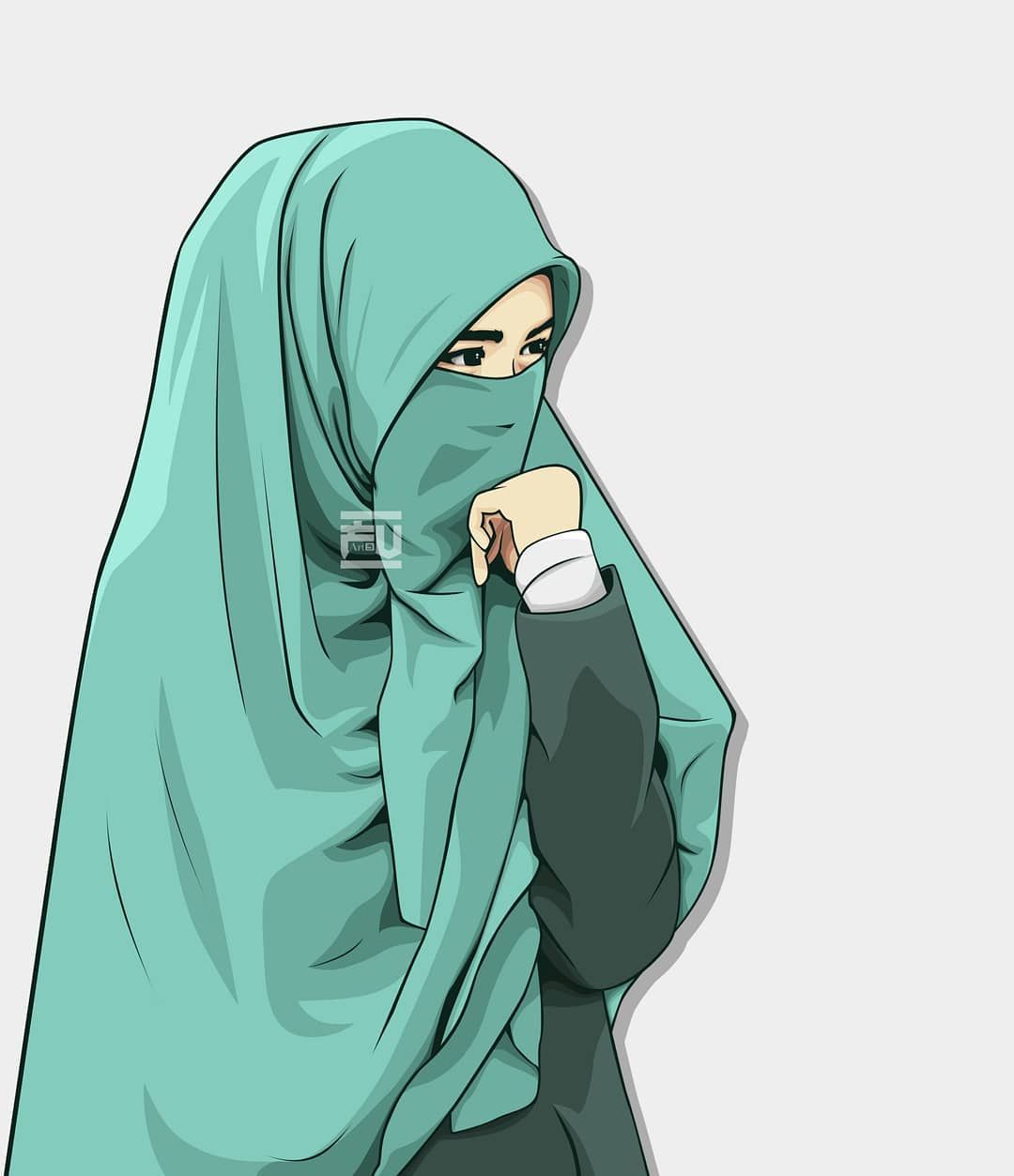 Detail Gambar Corel Muslimah Cantik Nomer 3