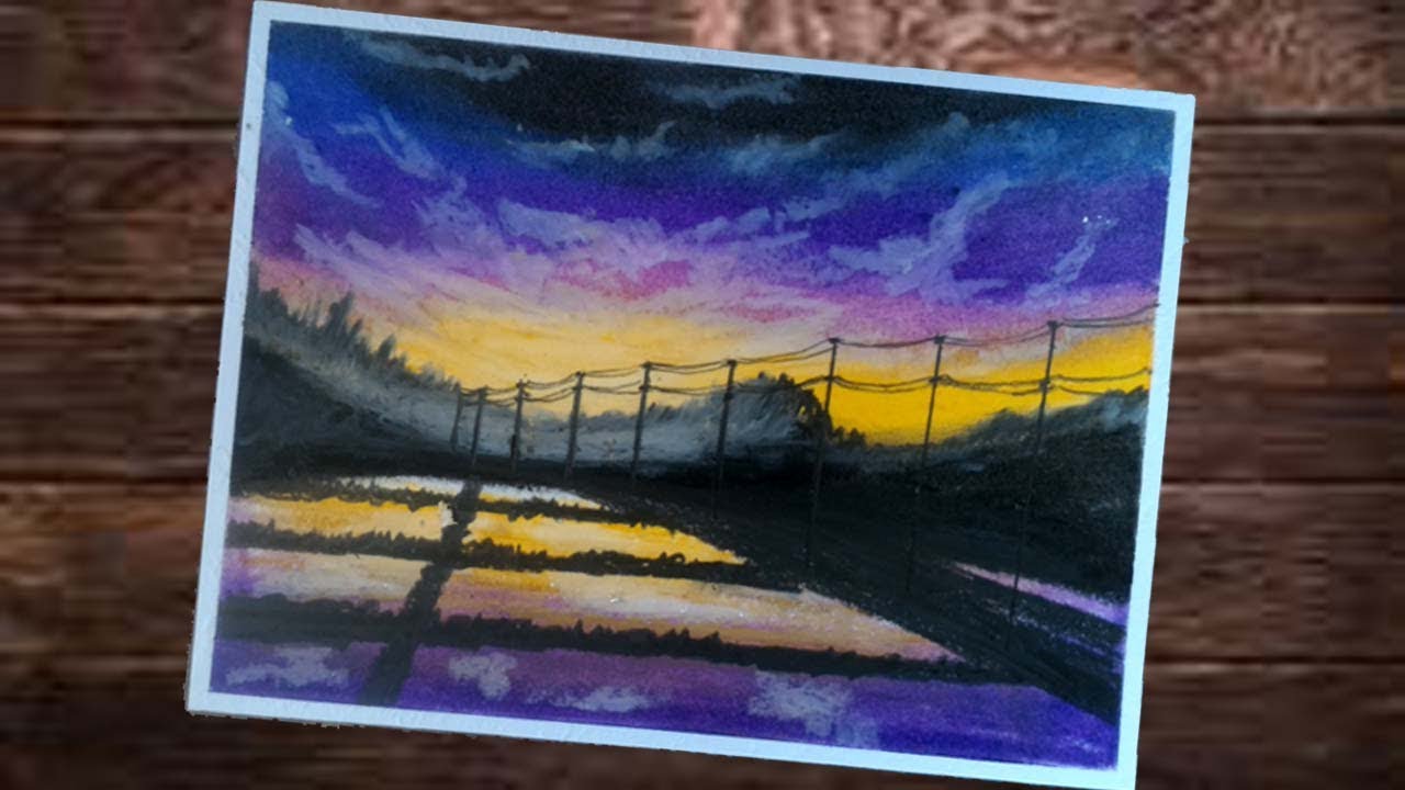 Detail Gambar Crayon Pemandangan Nomer 37