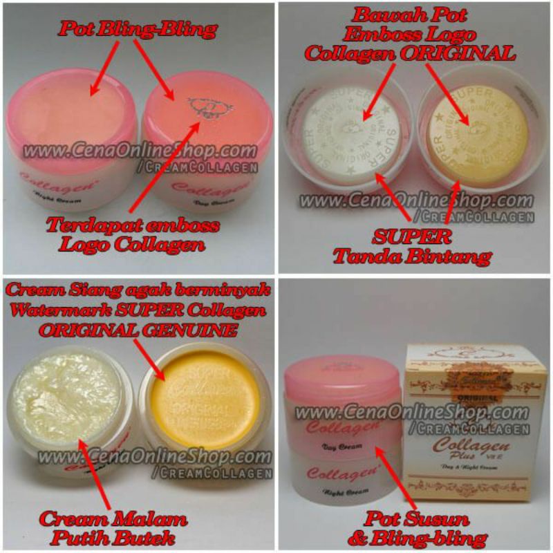 Detail Gambar Cream Collagen Asli Dan Palsu Nomer 3