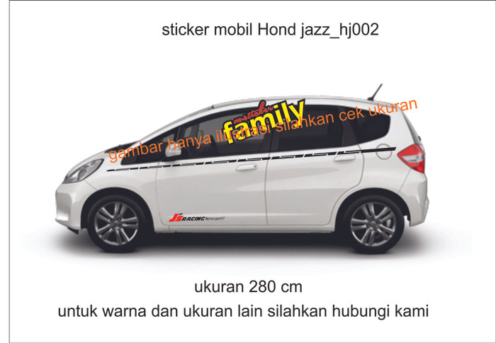Detail Gambar Cutting Sticker Mobil Jazz Nomer 28