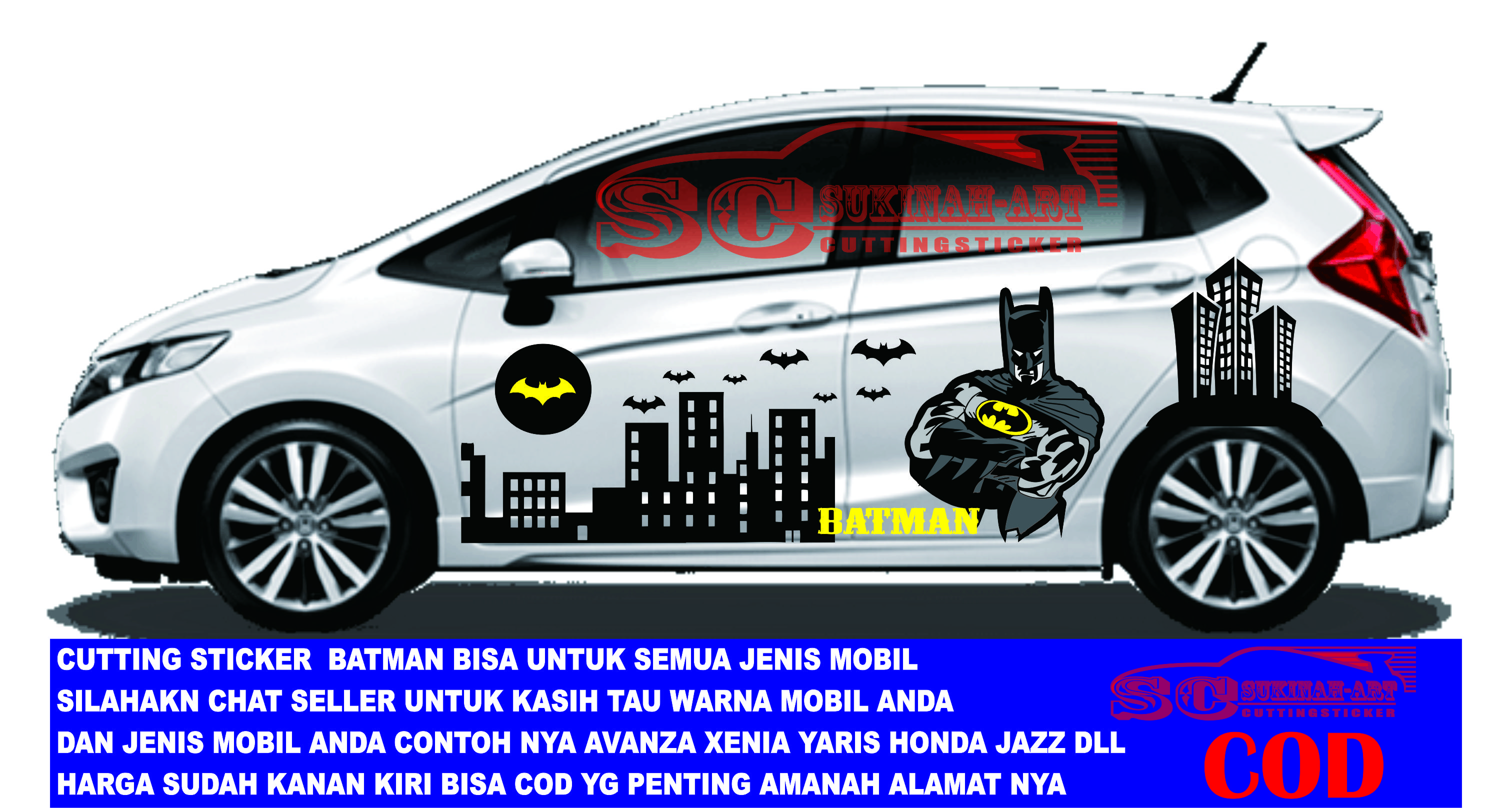 Detail Gambar Cutting Sticker Mobil Jazz Nomer 30