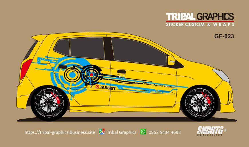 Detail Gambar Cutting Sticker Mobil Jazz Nomer 6