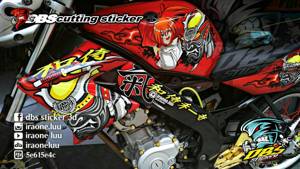 Detail Gambar Cutting Sticker Motor Vixion Nomer 29