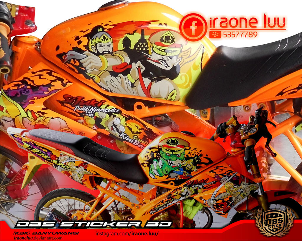 Detail Gambar Cutting Sticker Motor Vixion Nomer 44