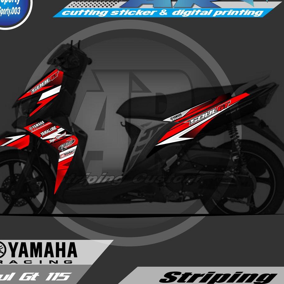 Detail Gambar Cutting Stiker Mio J Nomer 28