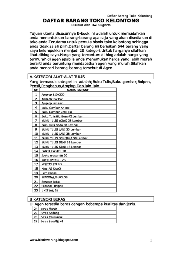 Detail Gambar Daftar Barang Nomer 37