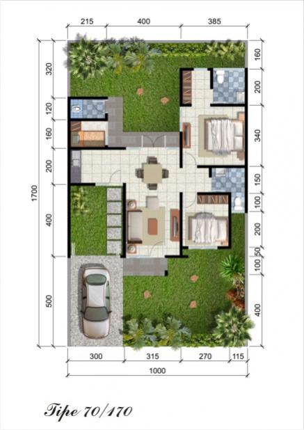 Detail Gambar Dan Denah Rumah Type 70 Nomer 17