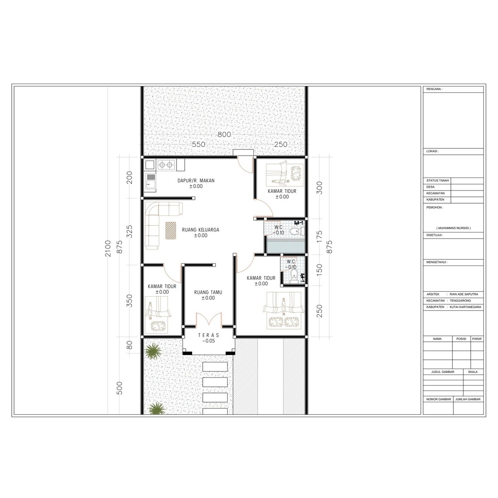 Detail Gambar Dan Denah Rumah Type 70 Nomer 22