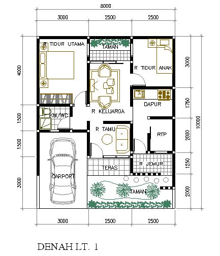 Detail Gambar Dan Denah Rumah Type 70 Nomer 49