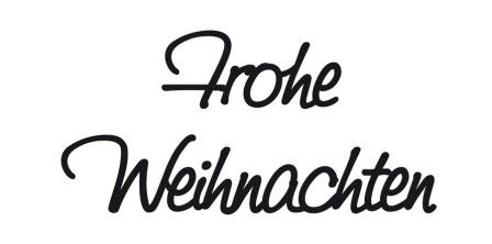 Detail Schriftzug Frohe Weihnachten Gold Nomer 4