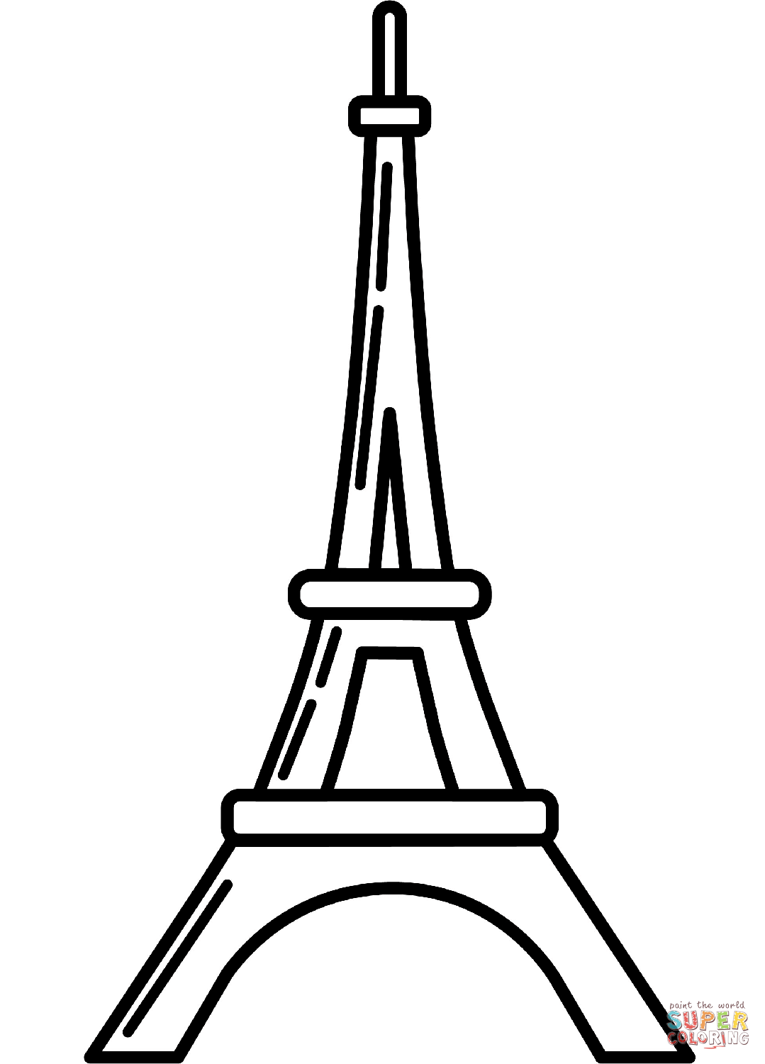 Detail Torre Eiffel Para Colorir Nomer 14