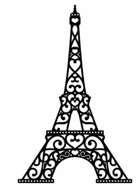 Detail Torre Eiffel Para Colorir Nomer 3