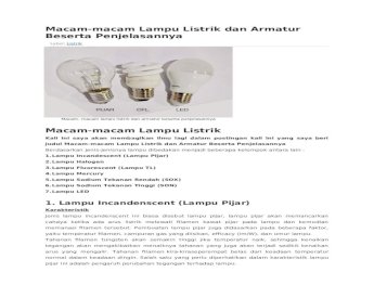 Detail Gambar Dan Keterangan Lampu Sodium Nomer 25