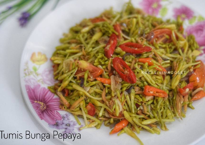 Detail Gambar Dan Resep Tumis Bunga Pepaya Nomer 38