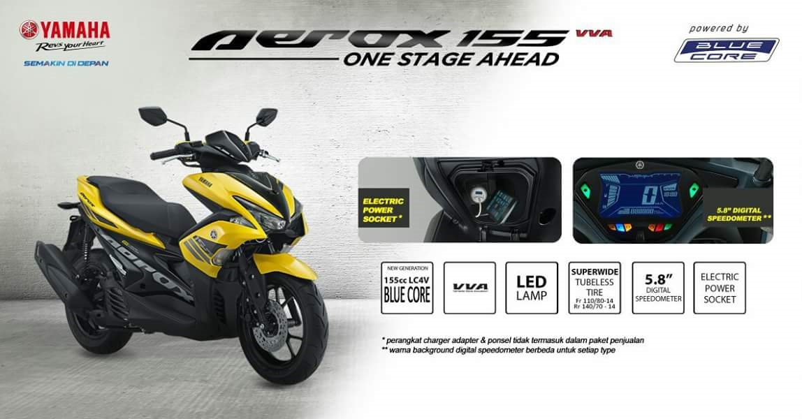 Detail Gambar Dan Spesifiaksi Motor Yamaha Aerox 155 Nomer 53