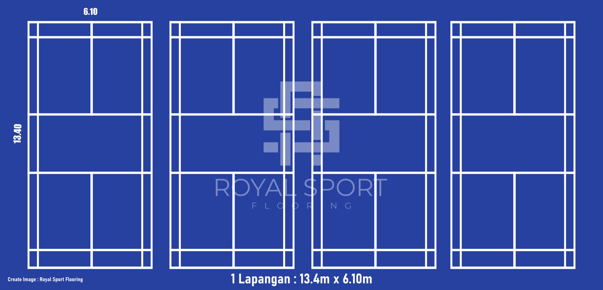 Detail Gambar Dan Ukuran Lapangan Badminton Nomer 43