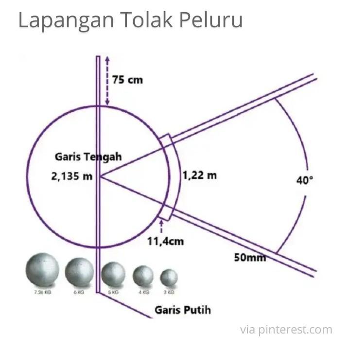 Detail Gambar Dan Ukuran Lapangan Tolak Peluru Nomer 4