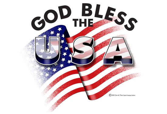 Detail God Bless America Logo Nomer 3