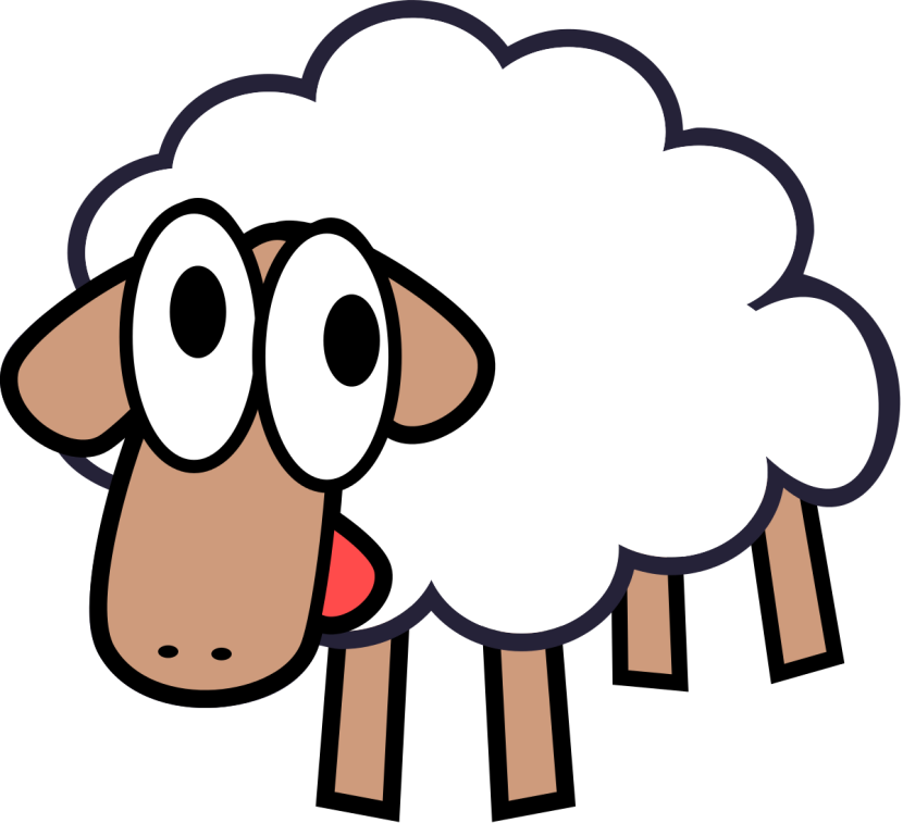 Detail Sheep Clipart Nomer 18