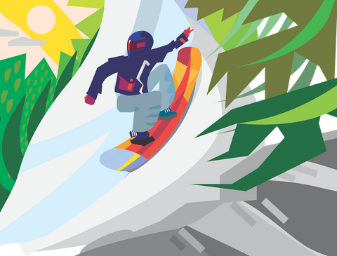 Detail Snowboard Grafik Nomer 6